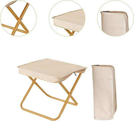 Foldable Zipper Stool – Lightweight Foldable Stool with Zipper Bag – Portable Camping & Picnic Seat for Beach, Hiking, Backpacking –1 Pc