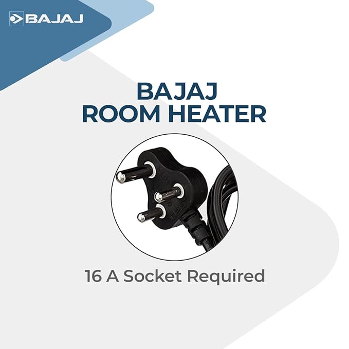 Bajaj Blow Hot Portable Room Heater For Bedroom |2 Heat Settings-1000W/2000W|Ideal Room Heater For Winter|Easy Mobility|Compact Design|Auto-Thermal Cut-Off|2-Yr Warranty By Bajaj| White Color