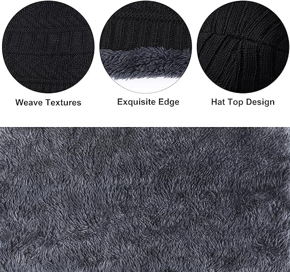 Fitness Mantra® Winter Woolen Beanie Cap & Muffler for Men & Women| Beanie Cap| Winter Clothing Set| Woolen Topaa| Winter Cap| Head & Neck Warmer| 1 Set|