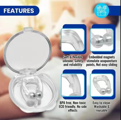 Anti Snoring Nose Clip Device for Men & Women Nasal Strips | Nose Clip