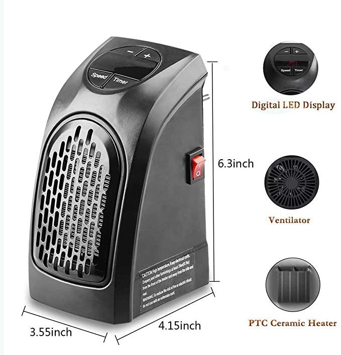 Room Heater | Handy Heater for Home, Office | Portable Wall Heater | Warmer, Mini Blower Heater for Winter