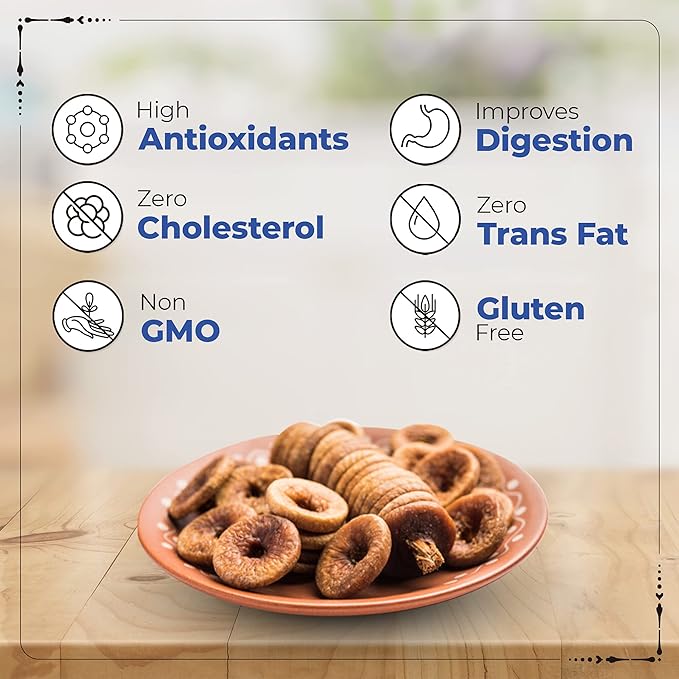 Happilo Premium Dried Afghani Anjeer 200 g Pack | Dried Figs Ajnir | Rich source of Fibre Calcium & Iron | Low in calories and Fat Free | Non-GMO Dried Figs