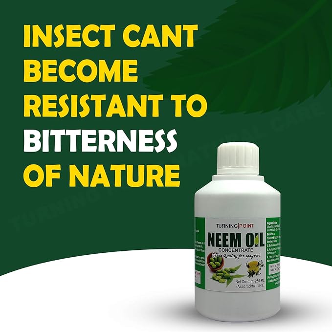 Chipku -Pure Cold Pressed, Water Soluble Insects neem Oil for Spray on Plants and Garden (250 ml)…