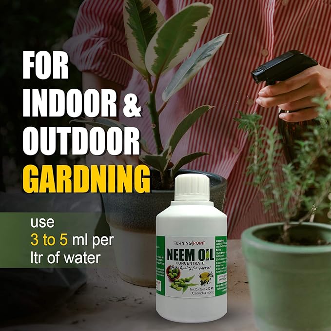 Chipku -Pure Cold Pressed, Water Soluble Insects neem Oil for Spray on Plants and Garden (250 ml)…