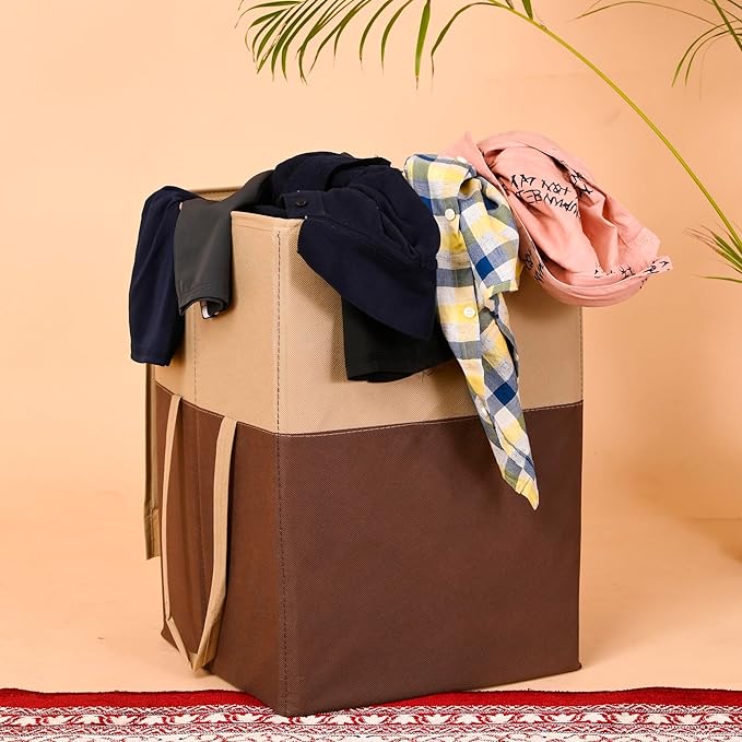 Perpetual Cloth Basket For Laundry - Waterproof Non Woven Cloth Bag For Storage Clothes