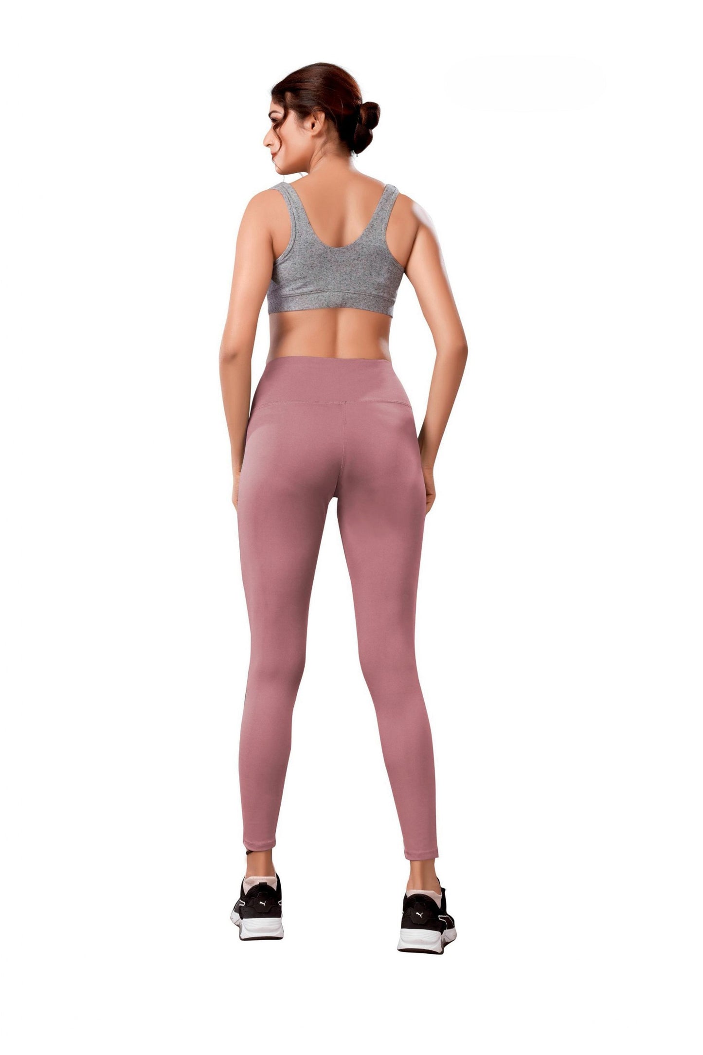 Pink Colour Polyester Solid Pattern Track Pant For Women's