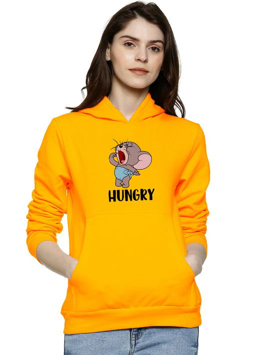 Hungry Jerry Cartoon Printed Premium Quality Hoodies For Women