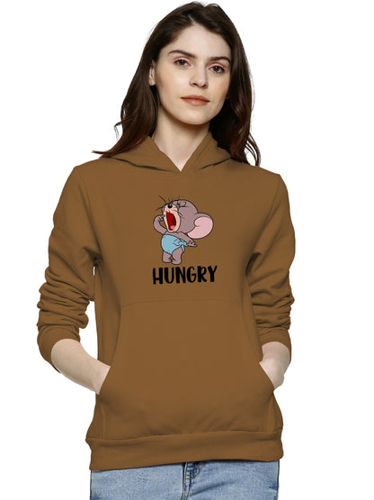 Hungry Jerry Cartoon Printed Premium Quality Hoodies For Women