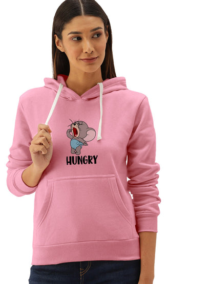 Hungry Jerry Cartoon Printed Premium Quality Hoodies For Women