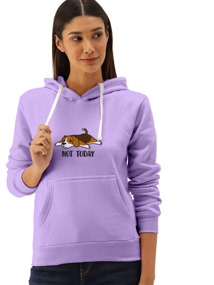 Not Today Printed Premium Quality Hoodies For Women