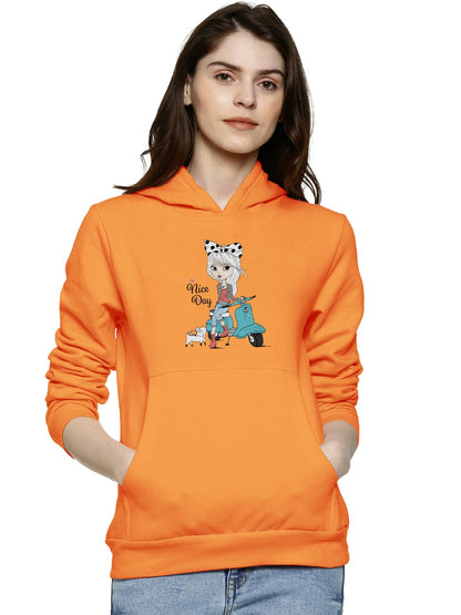 Nice Day Printed Premium Quality Hoodie For Women