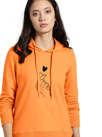 Love Print Premium Quality Hoodie for Women