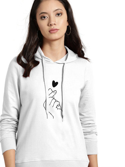 Love Print Premium Quality Hoodie for Women