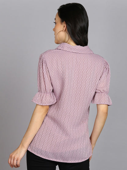 Prettify Womens Lavender Shirt
