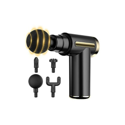 Massage Gun Vibrator With 6 Adjustable Speed for Pain Relief with 4 Heads | Ultra Quiet & Portable Massager