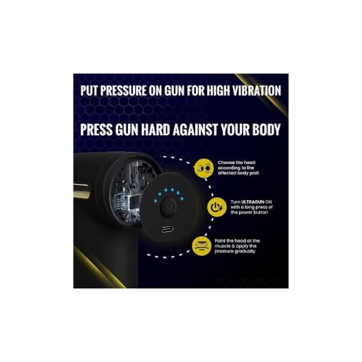 Massage Gun Vibrator With 6 Adjustable Speed for Pain Relief with 4 Heads | Ultra Quiet & Portable Massager