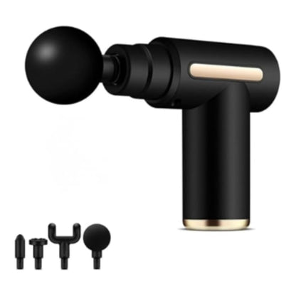 Massage Gun Vibrator With 6 Adjustable Speed for Pain Relief with 4 Heads | Ultra Quiet & Portable Massager