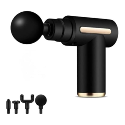 Massage Gun Vibrator With 6 Adjustable Speed for Pain Relief with 4 Heads | Ultra Quiet & Portable Massager