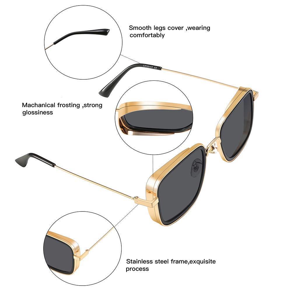 Unisex Free Size Retro Square Sunglasses