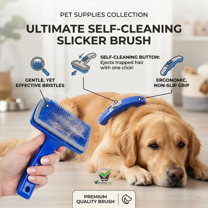 ABS Plastic Slicker Brush for Pet (Multicolor)