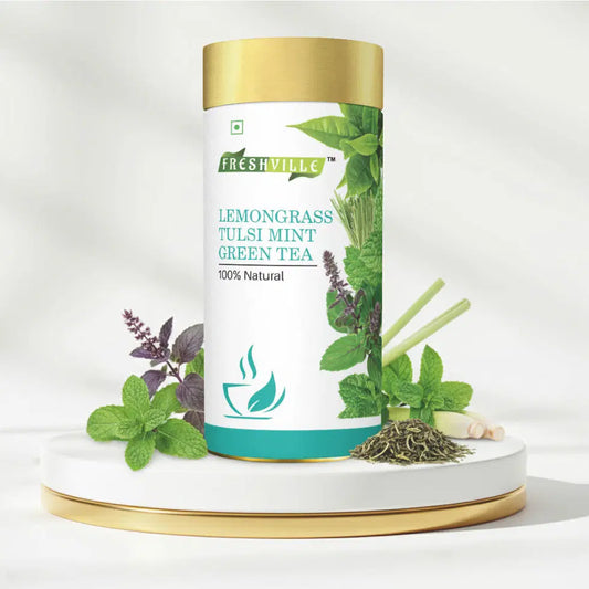 Freshville Lemongrass Tulsi Mint Green Tea