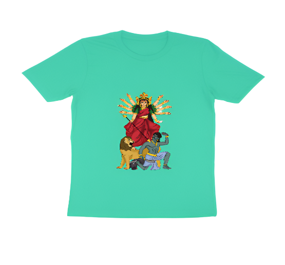 Men's Printed Round Neck T-Shirt | Mata Rani Printed T-Shirt