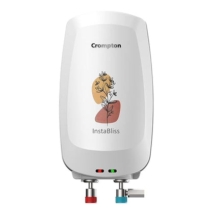 Crompton InstaBliss 3-L Instant Water Heater (Geyser) with Advanced 4 Level Safety (White)