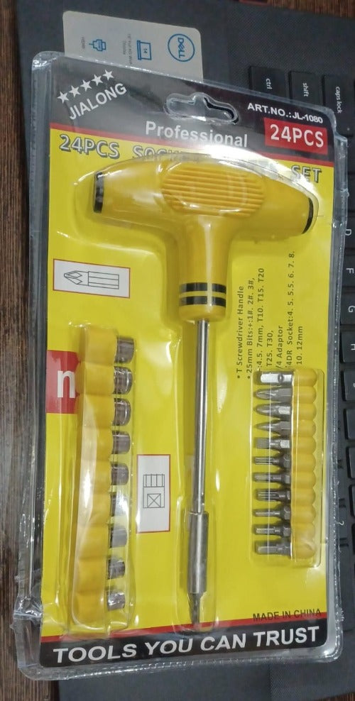 21 Pcs Screwdriver Socket Tool Kit