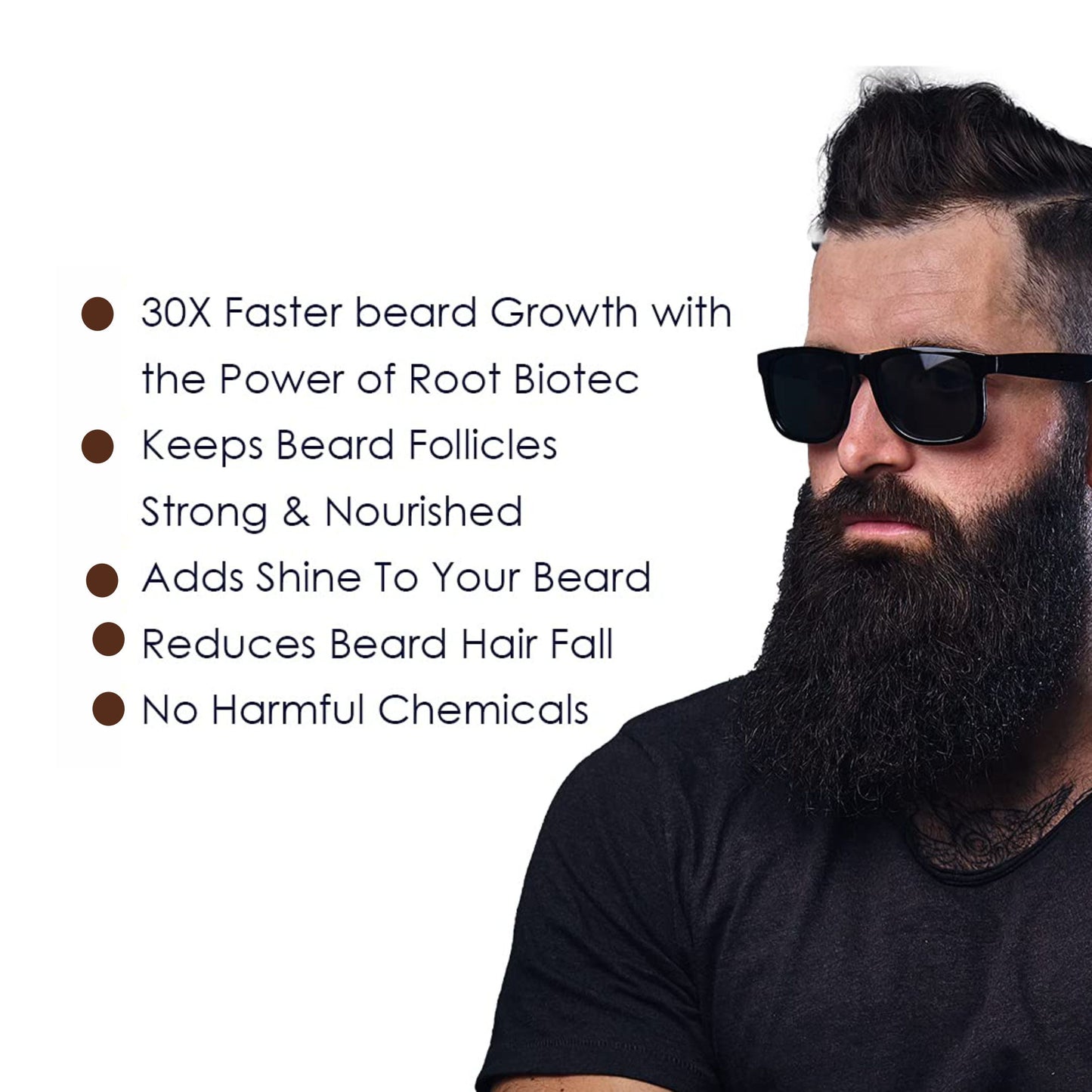 Combo Pack of Beard Oil 30 ml & Handcrafted Wooden Beard Comb (1 Pc.)
