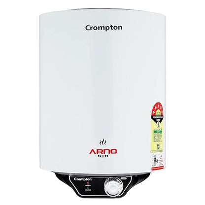 Crompton Arno Neo 15-L 5 Star Rated Storage Water Heater (Geyser) with Advanced 3 Level Safety (White)