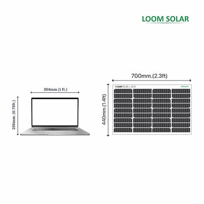 LOOM SOLAR Panel 55 WATT/12 V Mono PERC