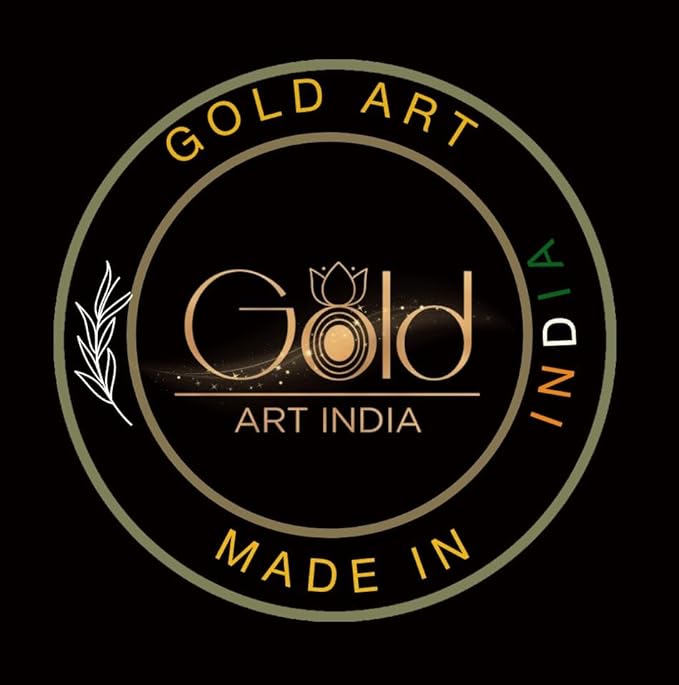 Gold Art India Peach Ivory Finish Ganesha Idol Car Dashboard Idol Home Decor Gifting Diwali Showpiece 3.5" Inches