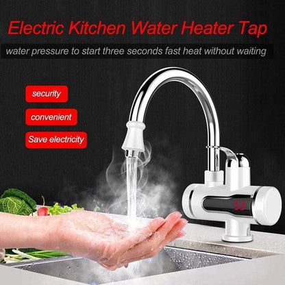 Electric Hot Water Heater Faucet | Heating Dispenser Tap Digital Temperature With Display