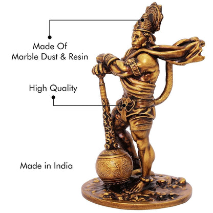 Premium Car Dashboard | Hanuman Murti Statue for Desk & Gift | Home Decor Item