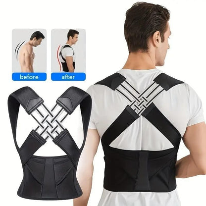 Adjustable Back Posture Corrector | Slouching Relieve Pain Belt for Women & Men