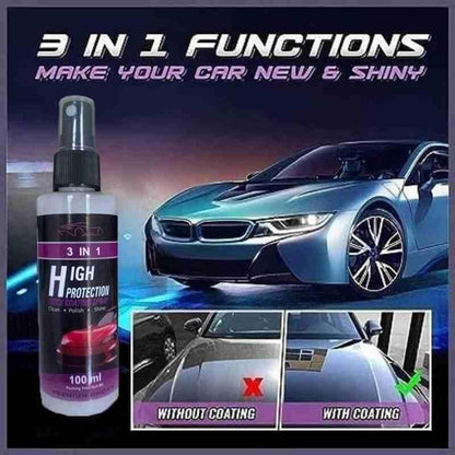 3 in 1 High Protection Quick Car Ceramic Coating Spray | Car Wax Polish Spray