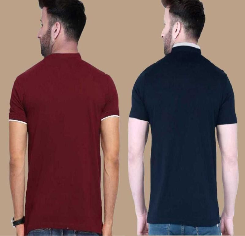 Cotton Blend Solid Full Sleeves T-Shirt | Buy 1 Get 1 Free