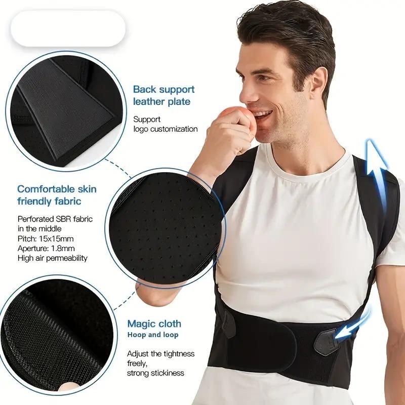 Adjustable Back Posture Corrector | Slouching Relieve Pain Belt for Women & Men