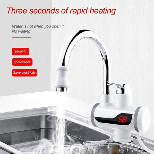 Electric Hot Water Heater Faucet | Heating Dispenser Tap Digital Temperature With Display