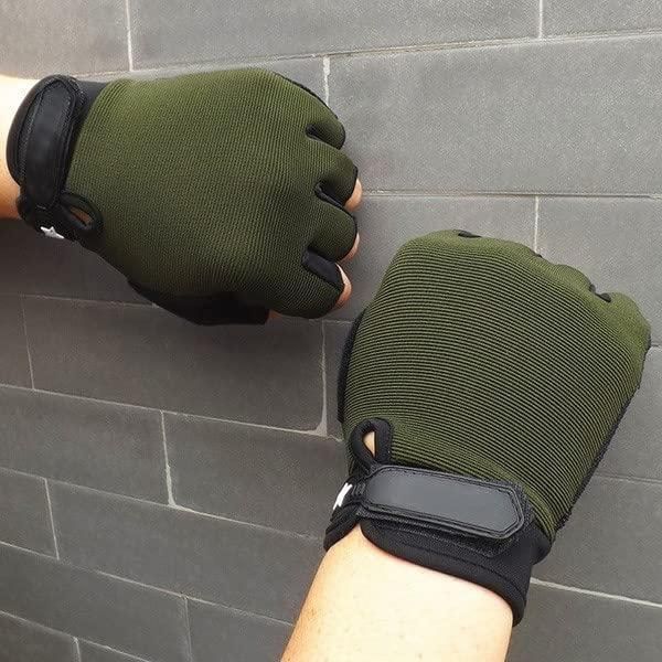 Anti-Slip Breathable Bike Sports Gym & Fitness Gloves (Green)