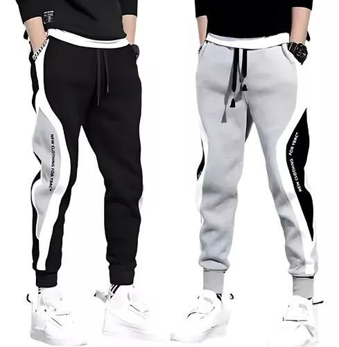 Mens Regular Fleeced Track Pant | Pack of 2