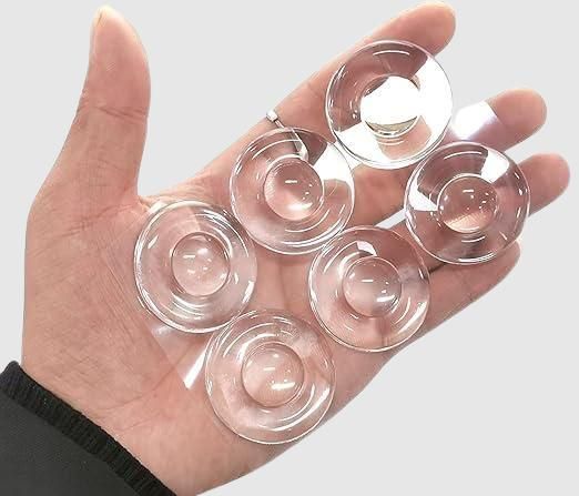 Transparent Round Silicone Door protector Stopper (Pack of 6)