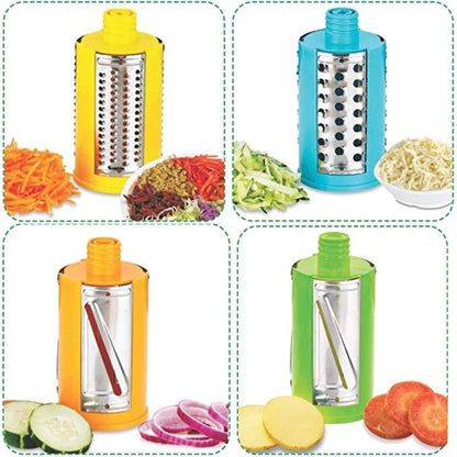 4 in 1 Drum Grater | Shredder | Slicer for Vegetable, Fruit, Chocolate, Dry Fruits, Salad