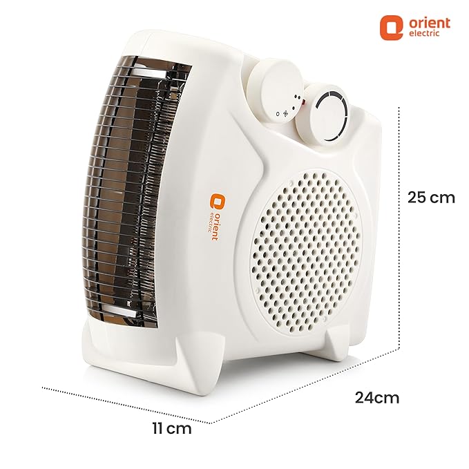 Orient electric Areva fan heater|2000W power|2 heating modes|Compact design |1 year replacement warranty