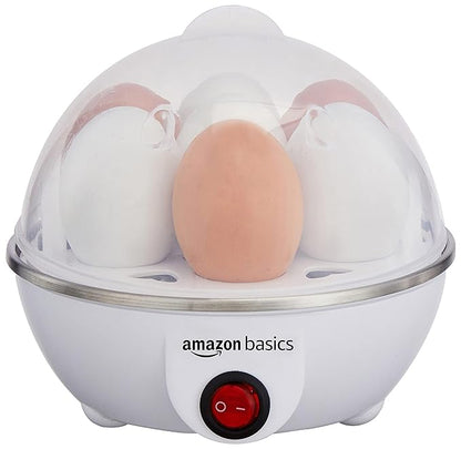 Amazon Basics Electric Egg Boiler | 3 Boiling Modes | Automatic Operation | Overheat Protection