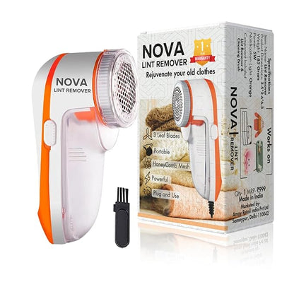 Nova Lint Remover for Clothes - Fabric Shaver Tint and Dust Remover | 1 Year Warranty |