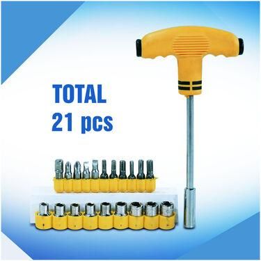 21 Pcs Screwdriver Socket Tool Kit