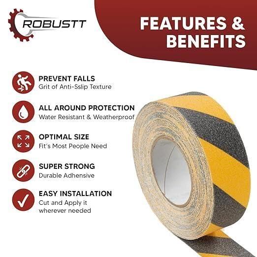 Anti Skid | Anti Slip | Fall Resistant Acrylic Adhesive Tape 5cm*5 mtr