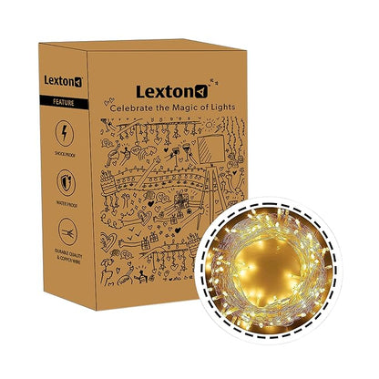 Lexton 40 Feet LED Decorative String Light |for Indoor & Outdoor Decorations (Warm White, Pack of 1), standard (Lex-String/40Feet)(Plastic)