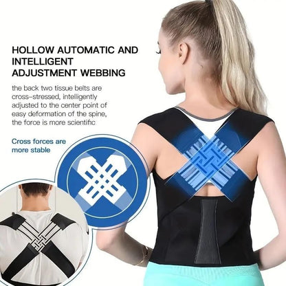 Adjustable Back Posture Corrector | Slouching Relieve Pain Belt for Women & Men